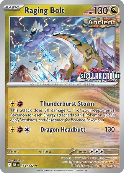 Stamped Raging Bolt Promo