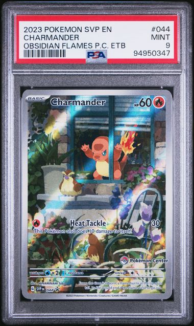 Pokemon Center Stamped Charmander Black Star Promo PSA 9