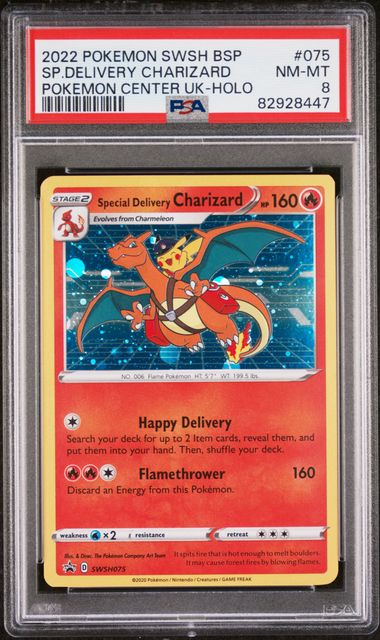 Special Delivery Charizard PSA 8
